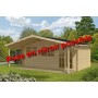 Chalet bois 30m2 595x500cm PIET TUINDECO