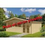 Chalet bois 30m2 595x555cm TRUUS TUINDECO