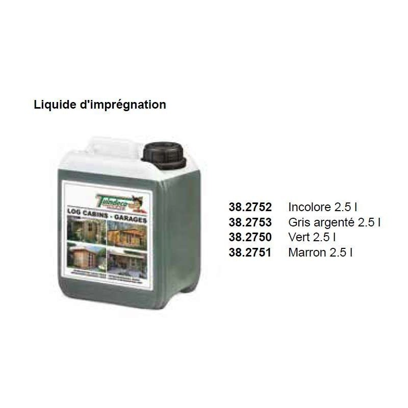 Liquide d'imprégnation chalet bois TUINDECO