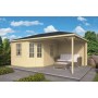 Grand Chalet bois 20m2 350x575cm CHRISTOFFER TUINDECO