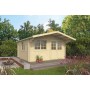 Chalet bois 17m2 420x420cm INGE TUINDECO