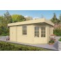 Chalet bois 16m2 350x500cm HELGE TUINDECO