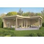 Chalet bois 36m2 678x678cm JUTKA TUINDECO