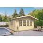 Chalet bois 20m2 440x440cm DERBY TUINDECO