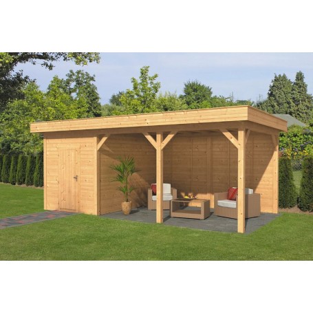 Pavillon ossature bois Oslo en mélèze/douglas Type 7