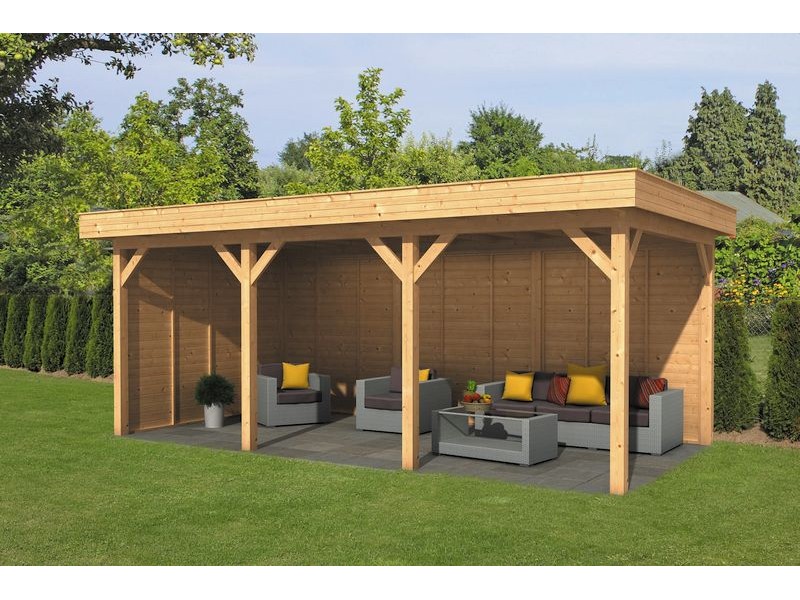 Pavillon ossature bois Oslo en mélèze/douglas Type 6