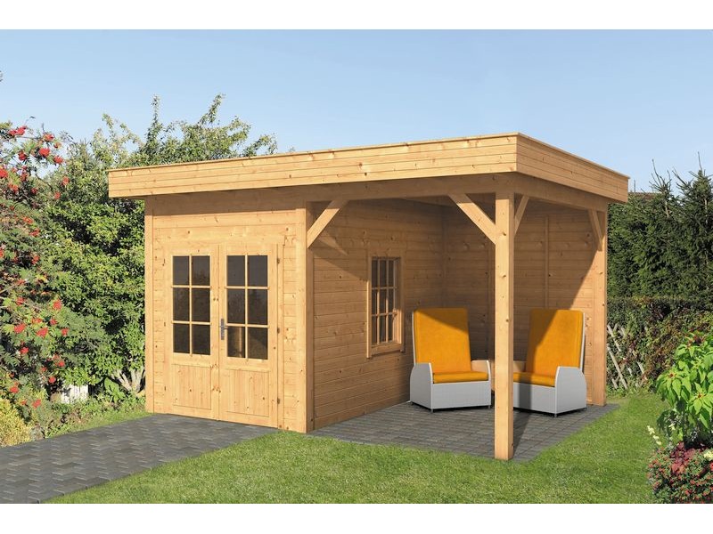 Pavillon ossature bois Oslo en mélèze/douglas Type 4