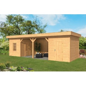 Kiosque Oslo L en mélèze/douglas Type 12 Pavillon ossature bois Oslo en mélèze/douglas Type 12