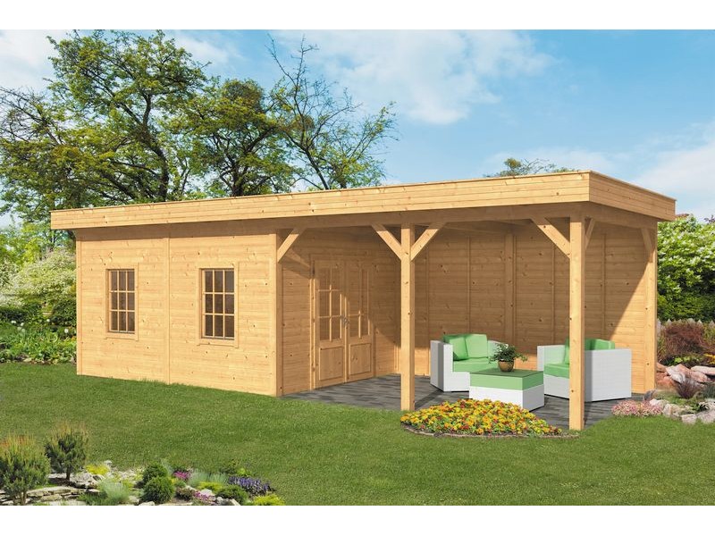 Pavillon ossature bois Oslo en mélèze/douglas Type 11