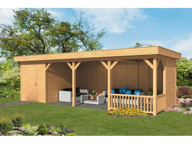 Pavillon ossature bois Oslo en mélèze/douglas Type 10