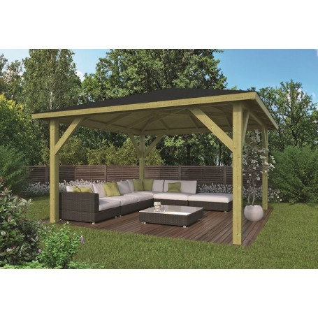 Pavillon de jardin 18m2 430x430cm CLASSICO