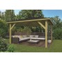 Pavillon de jardin 18m2 430x430cm CLASSICO