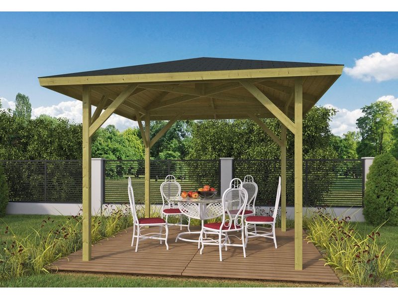 Kiosque de jardin 340x340cm 11m2 ECONOME