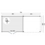 Plan du pool House 21m2 300x700cm ORLANDO de Jardin et Chalet