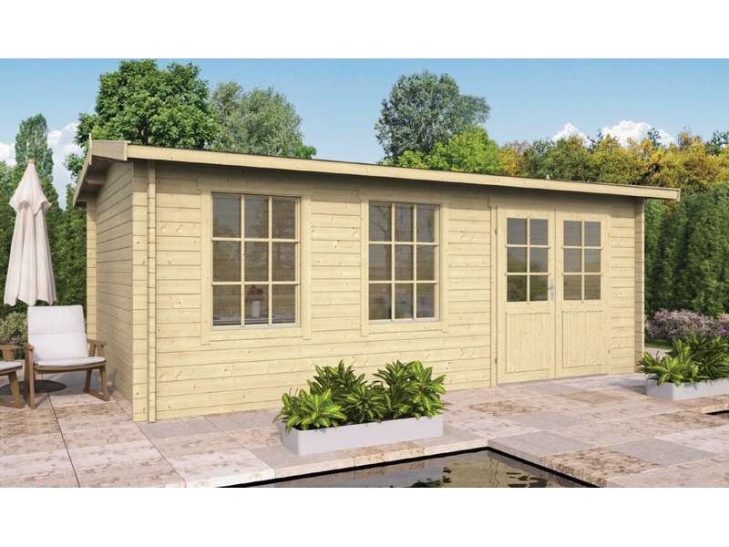 Photo du chalet bois 19m2 550x350cm SOPHIE de jardinetchalet