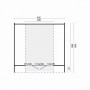 Plan du chalet bureau de jardin OVAL 16m2 de Jardin et Chalet