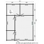 Plan du Chalet habitable 45m2 800x595cm MALAGA de Jardin et Chalet