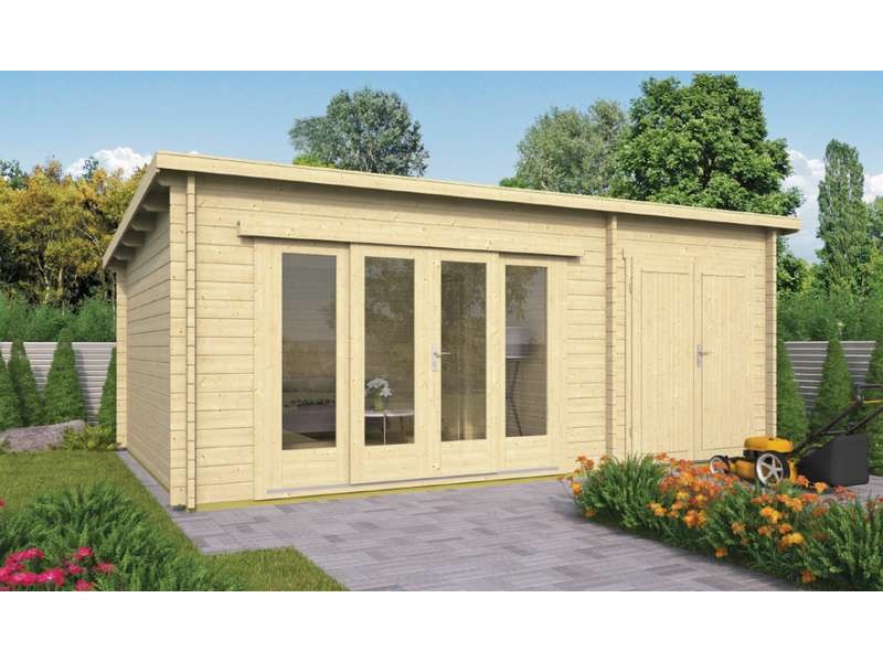 Chalet bois 22m2 400x595cm MAGGIE de Jardin et Chalet