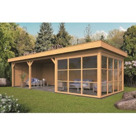 Kiosque Oslo en mélèze/douglas Type 6 XL Semi-Vitré Kiosque Oslo en mélèze/douglas Type 6 Semi-Vitré