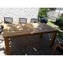 Table de jardin en teck 180cm Modern