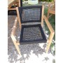 Chaise-fauteuil de jardin en teck Toledo