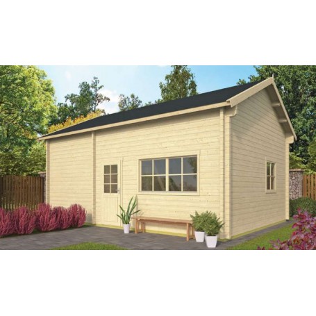 Chalet bois habitable 35m2 700x510cm MAJORQUE