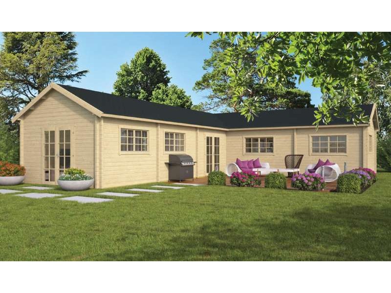 Photo du Chalet bois 76,5 m2Mammouth de Jardin et Chalet