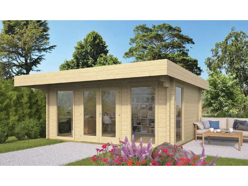 Photo du Chalet bois 16,1 m2 Miami 380x500m2 de Jardin et Chalet