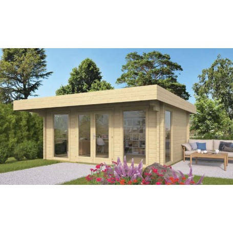 Photo du Chalet bois 16,1 m2 Miami 380x500m2 de Jardin et Chalet