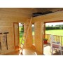 Chalet bois 19,3+10,5m2 550x600cm OLAUG