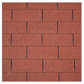 Bardeaux de toiture droits rouge 3m2 (shingle) - abri de jardin Bardeaux de toiture droits rouge 3m2 (shingle)