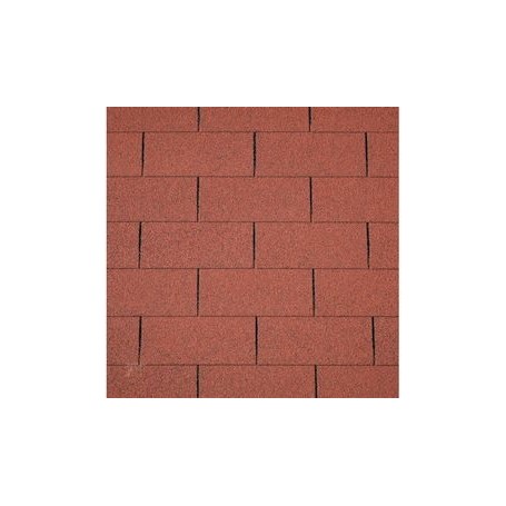 Bardeaux de toiture droits rouge 3m2 (shingle)