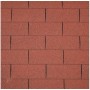 Bardeaux de toiture droits rouge 3m2 (shingle)