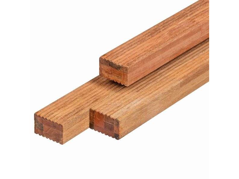Lambourde en bois dur Bangkiraï 4.2x6.7x395 cm pour terrasse bois