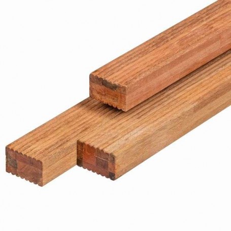 Lambourde en bois dur Bangkiraï 4.2x6.7x395 cm pour terrasse bois