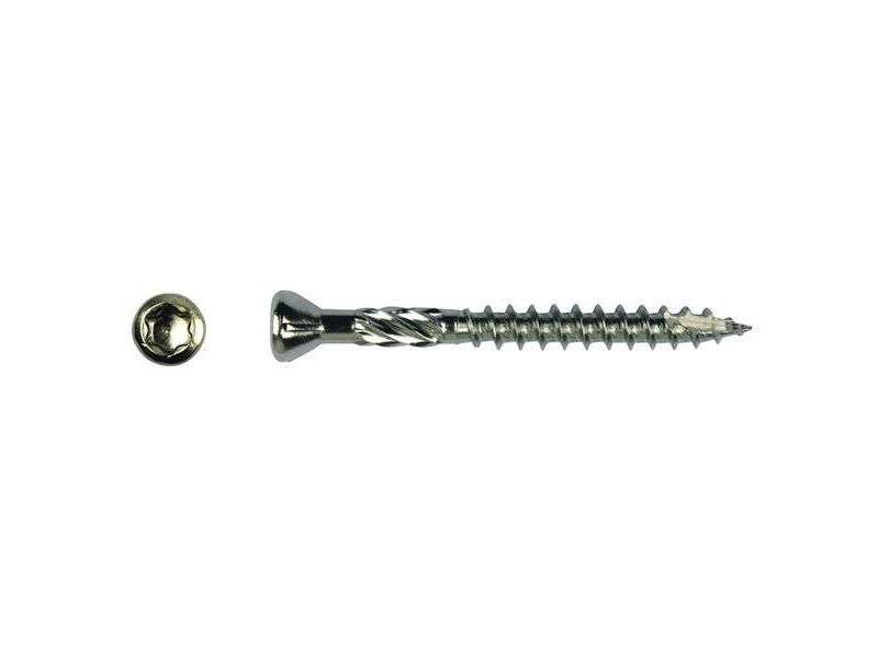 Vis pour bois terrasse en inox, 6 lobes pour terrasse en bois