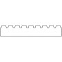 Profil de lame de terrasse en Bangkirai 2.5x14.5