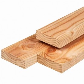 Traverse en douglas 4.5x14.5 - Bois Raboté, Séché Traverse en mélèze/douglas 4.5x14.5