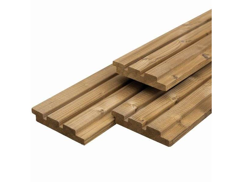 Profilé triple en Caldura Wood 2.6x14.0