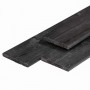 Planche en pin d'Europe centrale peinture noir 1.6x14.0