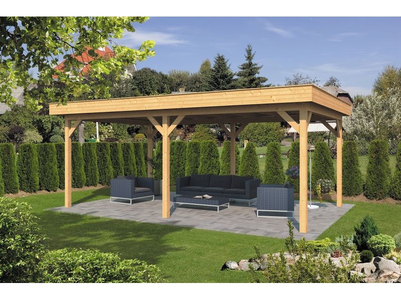 Pavillon ossature bois Oslo en mélèze/douglas Type 1