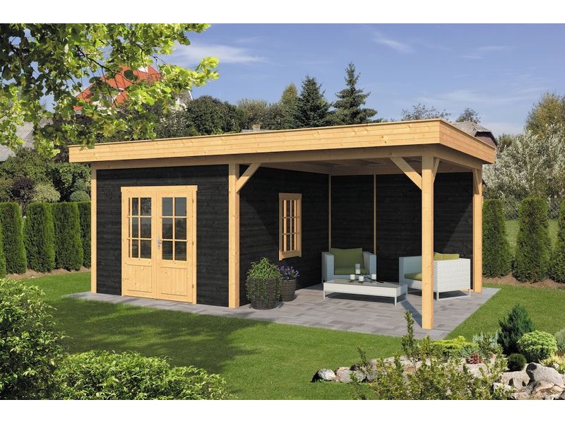 Pavillon ossature bois Oslo en mélèze/douglas Type 4
