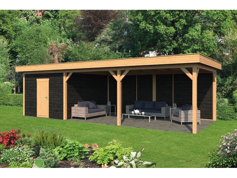 Pavillon ossature bois Oslo en mélèze/douglas Type 7