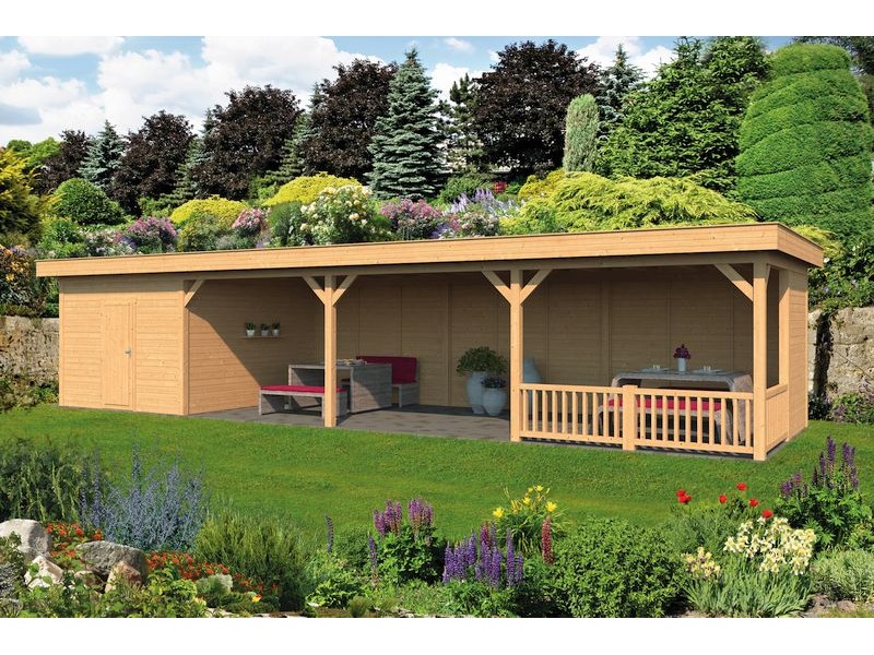Pavillon ossature bois Oslo en mélèze/douglas Type 10