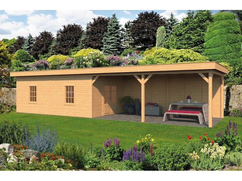 Pavillon ossature bois Oslo en mélèze/douglas Type 11