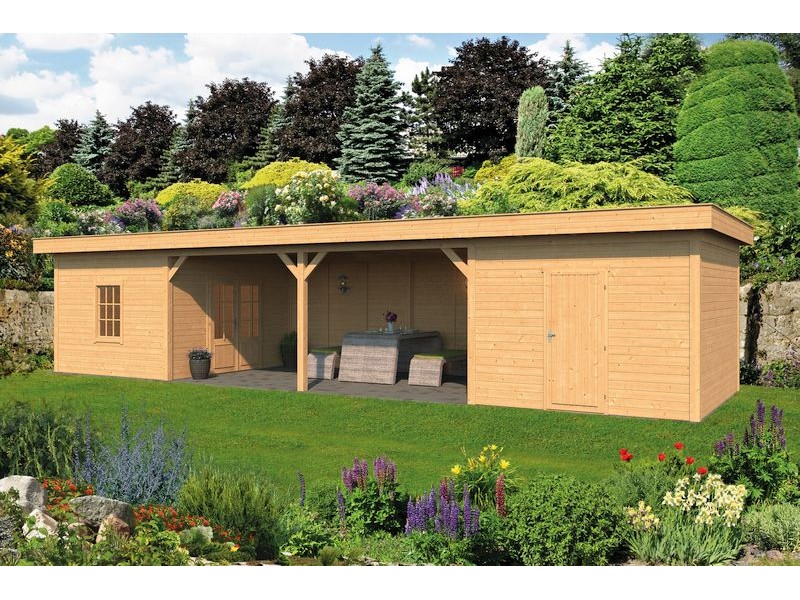 Pavillon ossature bois Oslo en mélèze/douglas Type 12