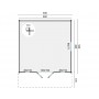 Plan du chalet en bois 55mm 23m2 Emile