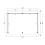Plan du bâtiment Odense XXL 650x450cm Red Class Wood Type 4