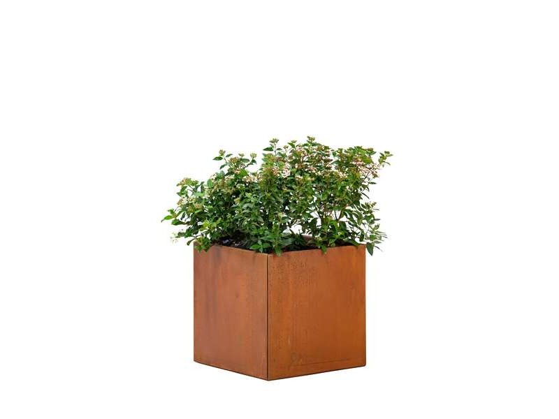 Photo de la Jardinière Hudson en acier 60x60x60cm