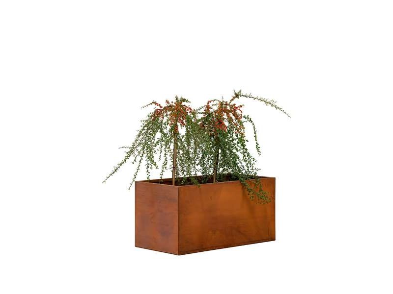 Jardinière Hudson en acier 100x40x80cm